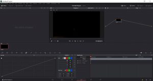 Screenshot des Bereichs Color in Davinci Resolve 15